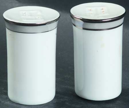Gala Grey (Platinum Trim) Salt & Pepper Set