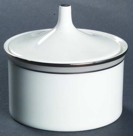 Gala Grey (Platinum Trim) Mini Sugar Bowl & Lid