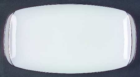 Gala Grey (Platinum Trim) 11" Oval Serving Platter