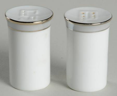 Gala Grey (Platinum Trim) Salt & Pepper Set