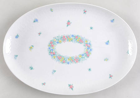 Garland (Multicolor, Romance) 13" Oval Serving Platter