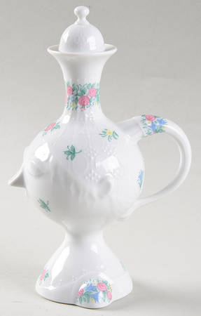 Garland (Multicolor, Romance) Oil Or Vinegar Cruet and Stopper