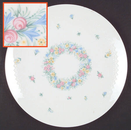 Garland (Multicolor, Romance) Dinner Plate
