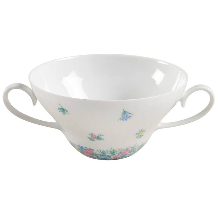 Garland (Multicolor, Romance) Flat Cream Soup Bowl
