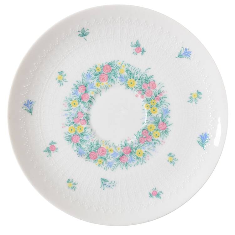 Garland (Multicolor, Romance) Saucer for Cream Soup Bowl