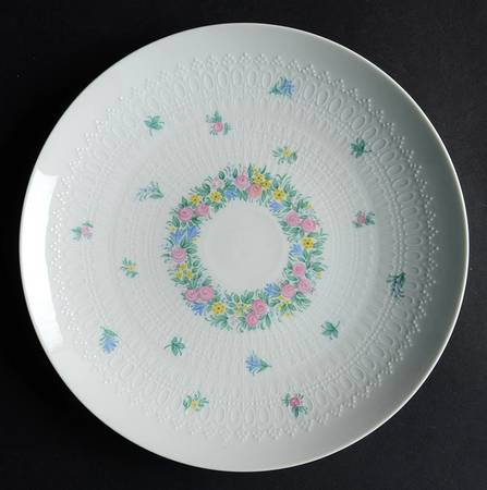 Garland (Multicolor, Romance) Luncheon Plate