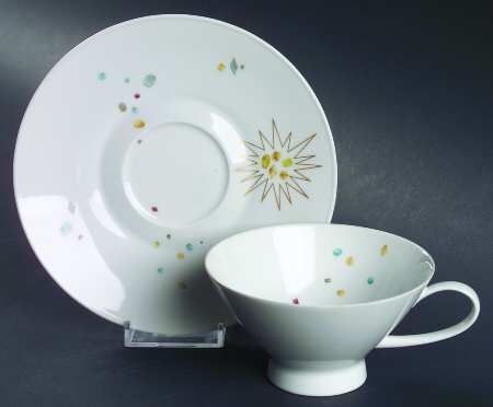 Gems Footed Cup & Saucer Set