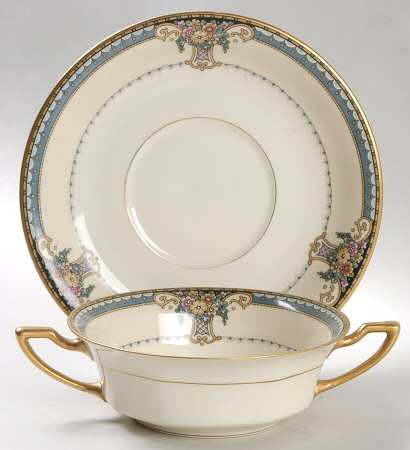 Gladmere Flat Cream Soup Bowl & Saucer Set