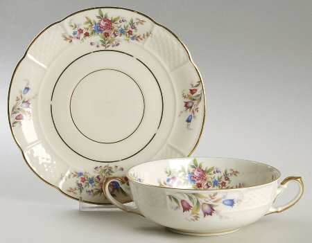 Glenbrook Flat Cream Soup Bowl & Saucer Set