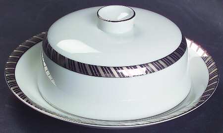 Gloriette Platin Round Covered Butter