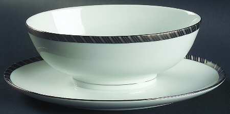 Gloriette Platin Gravy Boat with Attached Underplate