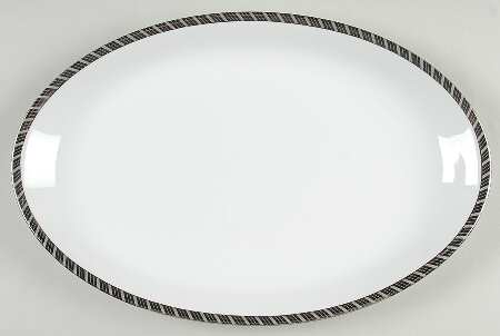 Gloriette Platin 13" Oval Serving Platter