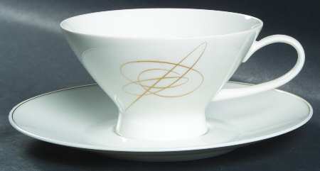 Gold Accord Footed Cup & Saucer Set