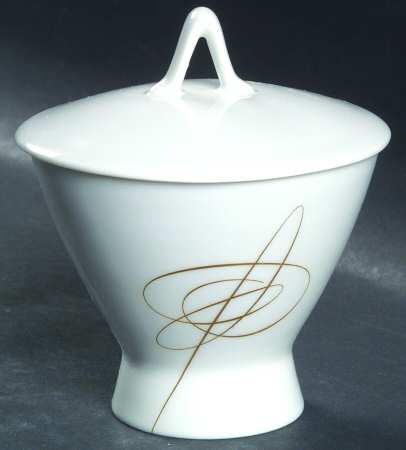 Gold Accord Sugar Bowl & Lid