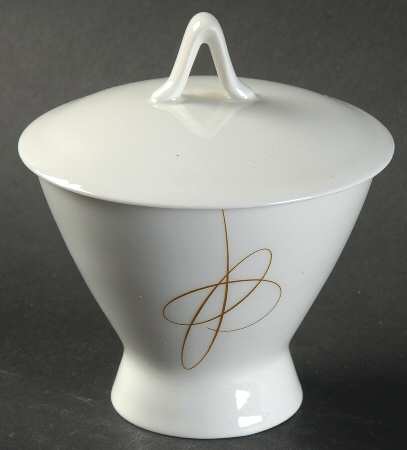 Gold Accord Sugar Bowl & Lid