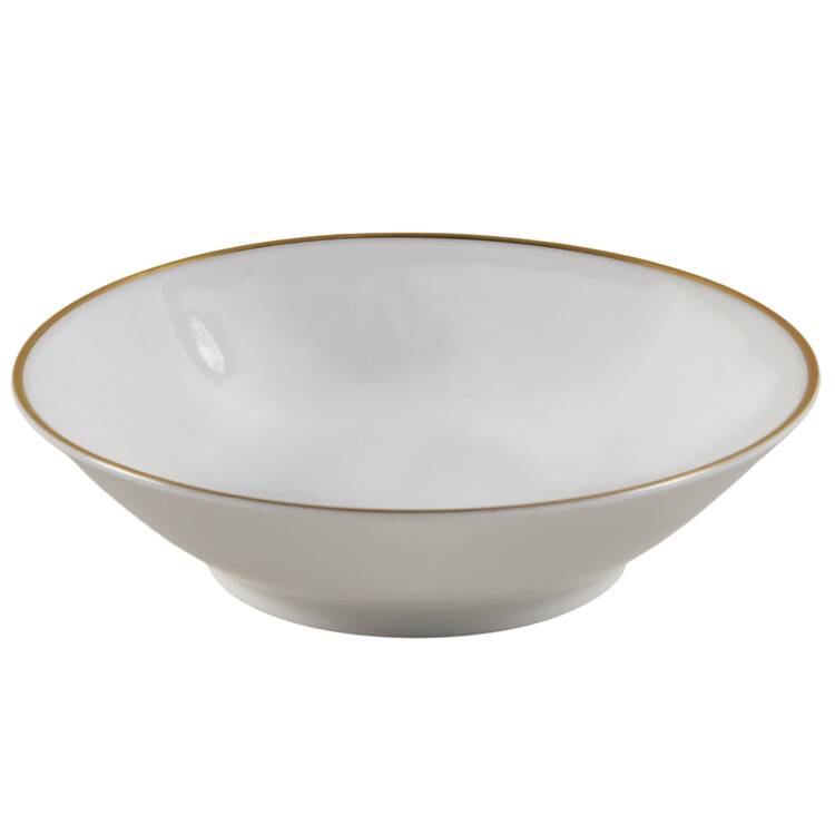 Gold Band (Bettina, White) Fruit/Dessert (Sauce) Bowl