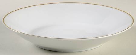 Gold Band (Bettina, White) Coupe Soup Bowl