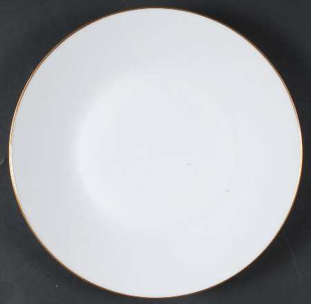 Gold Band (Bettina, White) Large Dinner Plate