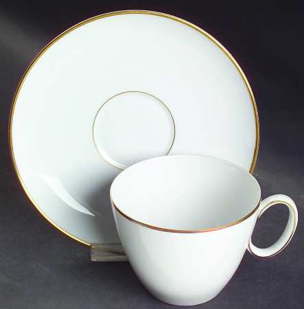Gold Band (Rhythm) Flat Cup & Saucer Set