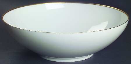 Gold Band (Rhythm) 8" Round Vegetable Bowl