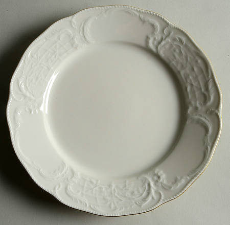 Gold Band (Sanssouci, White) Dinner Plate