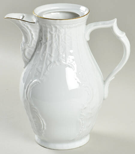 Gold Band (Sanssouci, White) Coffee Pot No Lid