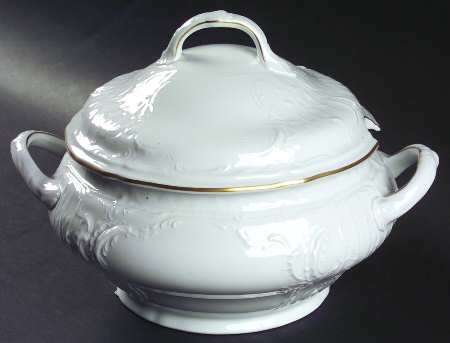 Gold Band (Sanssouci, White) Tureen &  Lid