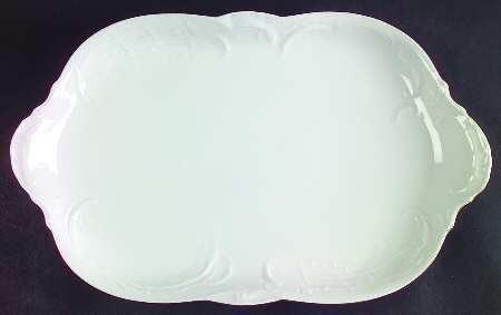 Gold Band (Sanssouci, White) 15" Oval Serving Platter
