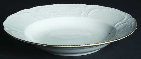 Gold Band (Sanssouci, White) Rim Soup Bowl