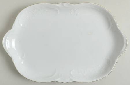 Gold Band (Sanssouci, White) 13" Oval Serving Platter