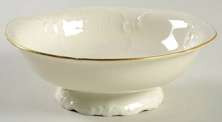 Gold Band (Sanssouci, Ivory) 7" Open Candy Dish