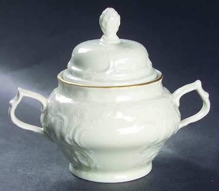 Gold Band (Sanssouci, Ivory) Sugar Bowl & Lid