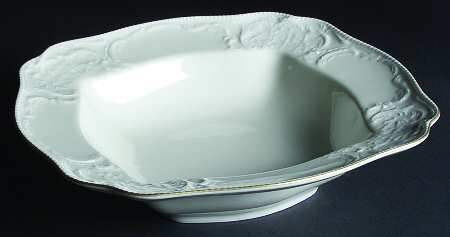 Gold Band (Sanssouci, Ivory) 11" Square Vegetable Bowl