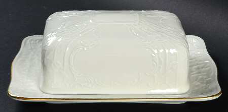 Gold Band (Sanssouci, Ivory) Square Covered Butter