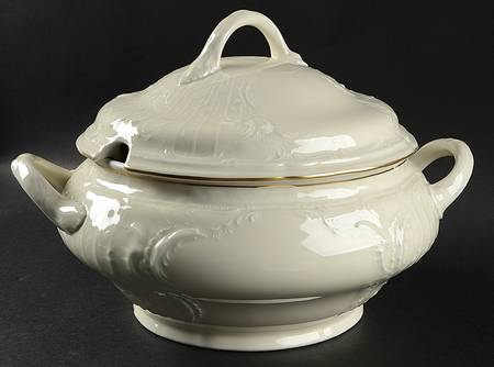 Gold Band (Sanssouci, Ivory) Tureen &  Lid