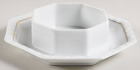Gold Band (Maria, Thin Gold Band) Round Butter No Lid