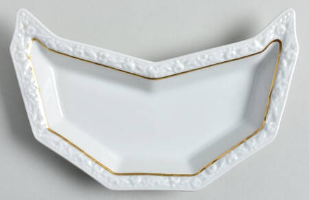 Gold Band (Maria, Thin Gold Band) Bone Dish
