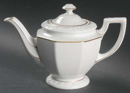 Gold Band (Maria, Thin Gold Band) Small Teapot & Lid