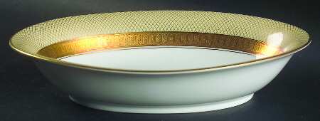 Golden Beauty 10" Oval Vegetable Bowl