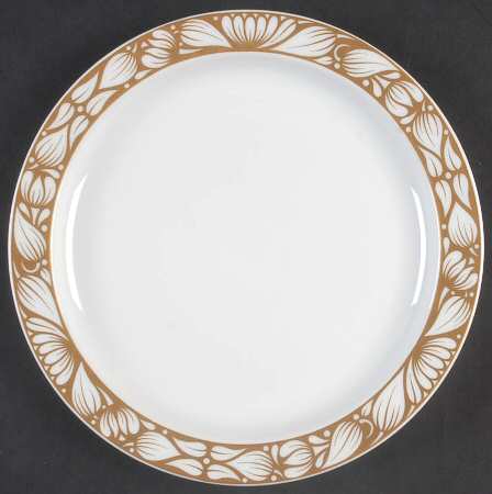 Golden Bloom Salad Plate