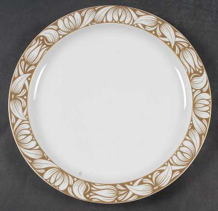 Golden Bloom Dinner Plate