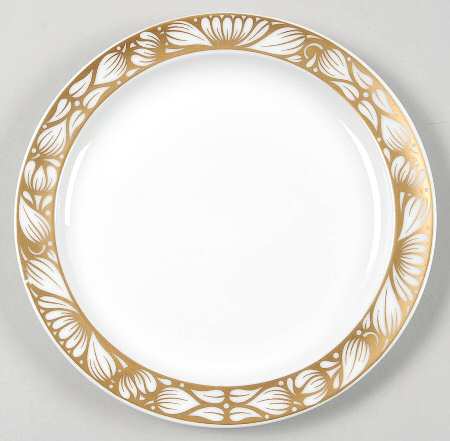Golden Bloom Bread & Butter Plate