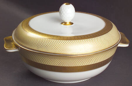 Golden Grail Round Covered Vegetable