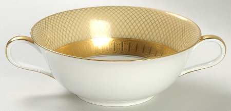 Golden Grail Flat Cream Soup Bowl