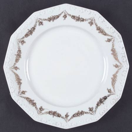 Gold Garland Dinner Plate