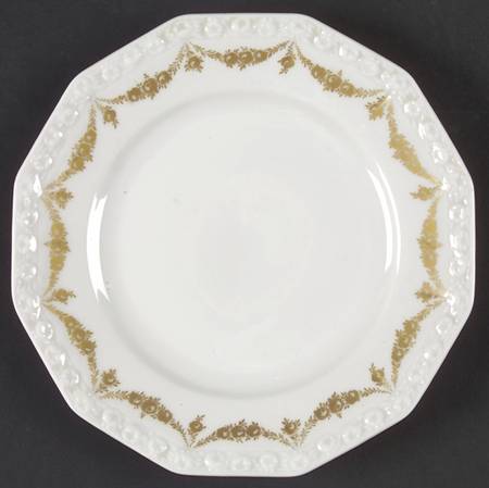 Gold Garland Bread & Butter Plate