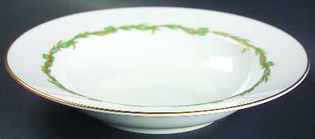 Goldcrest Emerald Rim Soup Bowl