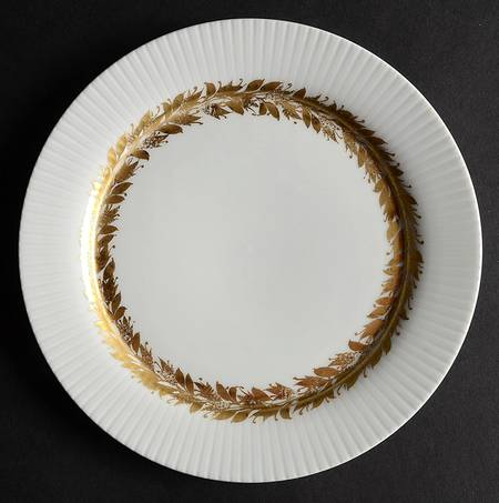Golden Leaves Salad Plate