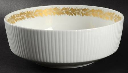 Golden Leaves 8" Round Vegetable Bowl