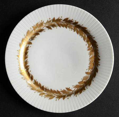 Golden Leaves Bread & Butter Plate